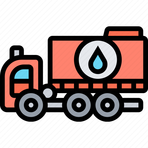 Water, truck, barrel, service, automobile icon - Download on Iconfinder