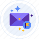 flag, mail, email