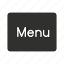 menu, menu button, remote, restaurant