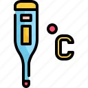 celsius, degrees, healthcare and medical, mercury, temperature, thermometer, tools and utensils