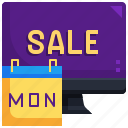 store, sale, online, monitor, computer, calendar