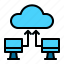 cloud, computer, database, hosting, network, server, web