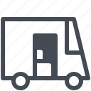 bus, car, courier, delivery, goods, packaging, parcel