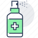 spray, sanitizer, bactericidal, bottle, disinfection