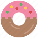 donut, doughnut, glazed, dessert, sweet, food, snack