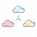 connecting, web, cloud, internet, storage