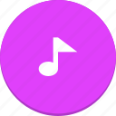 audio, media, music, note, sound, material design