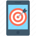 dartboard, mobile, mobile marketing, objective, smartphone