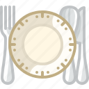 cooking, cutlery, deep plate, dishes, plate, setting