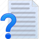 about, document, file, how to, list, question, text