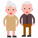 couple, elder, old, senior