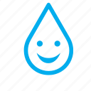 drop, face, happy, smiling, water, droplet, raindrop