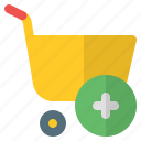 add, shopping cart, plus, new, ecommerce