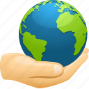 earth, ecology, environment, globe, hand, planet