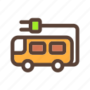 bus, eco, electricity, transportation