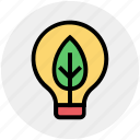 bulb, ecology, energy, environment, idea, innovative, leaf