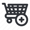 ecommerce, add, buy, cart, plus, shopping