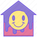 acid, house, music, smiley face