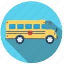 bus, car, school, transport