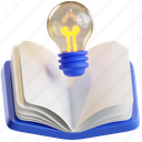 smart, idea, light, bulb, book 