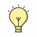 bulb, idea, light