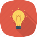 energy, idea, light, light bulb icon