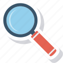 find, glass, magnifying, search icon