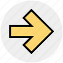 arrow, forward, right, right arrow