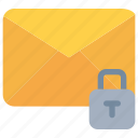 email, letter, mail, message, padlock, secure, security