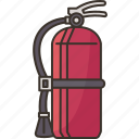 fire, extinguisher, safety, spray, emergency