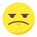 angry, bored, emoji, emoticon, face