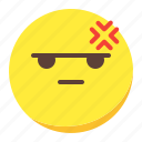 angry, bored, emoji, emoticon, face