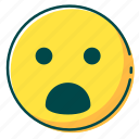 avatar, emoji, emoticon, face, surprised