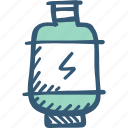 cylinder, gas, kitchen icon, tank