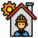 architecture, construction, engineer, gear, house