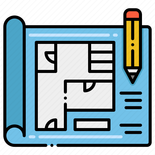 Blueprint, design, pen, plan icon - Download on Iconfinder