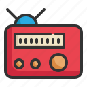 radio, entertainment, music, audio, sound, multimedia icon