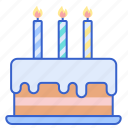 birthday, cake, candle, celebration