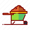 agriculture, farm, farming, harvest, nature, wheelbarrow