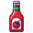 ketchup, ketchup bottle, sauce, tomato sauce