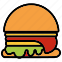 burger, hamburger, cheeseburger, fast food, burger icon