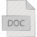 doc, document, microsoft, word