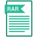 document, extension, folder, paper, rar