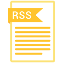 document, extension, folder, paper, rss