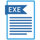 document, exe, extension, folder, paper