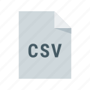 csv, document, extension, file, format