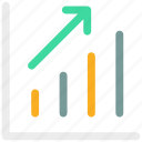 chart, line chart, results, statistics icon