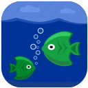 fishes, green, ocean, sea, under, water