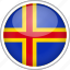 aland, circle, country, flag, national 