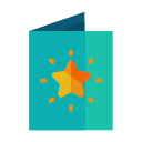 bright, card, greeting, light, star